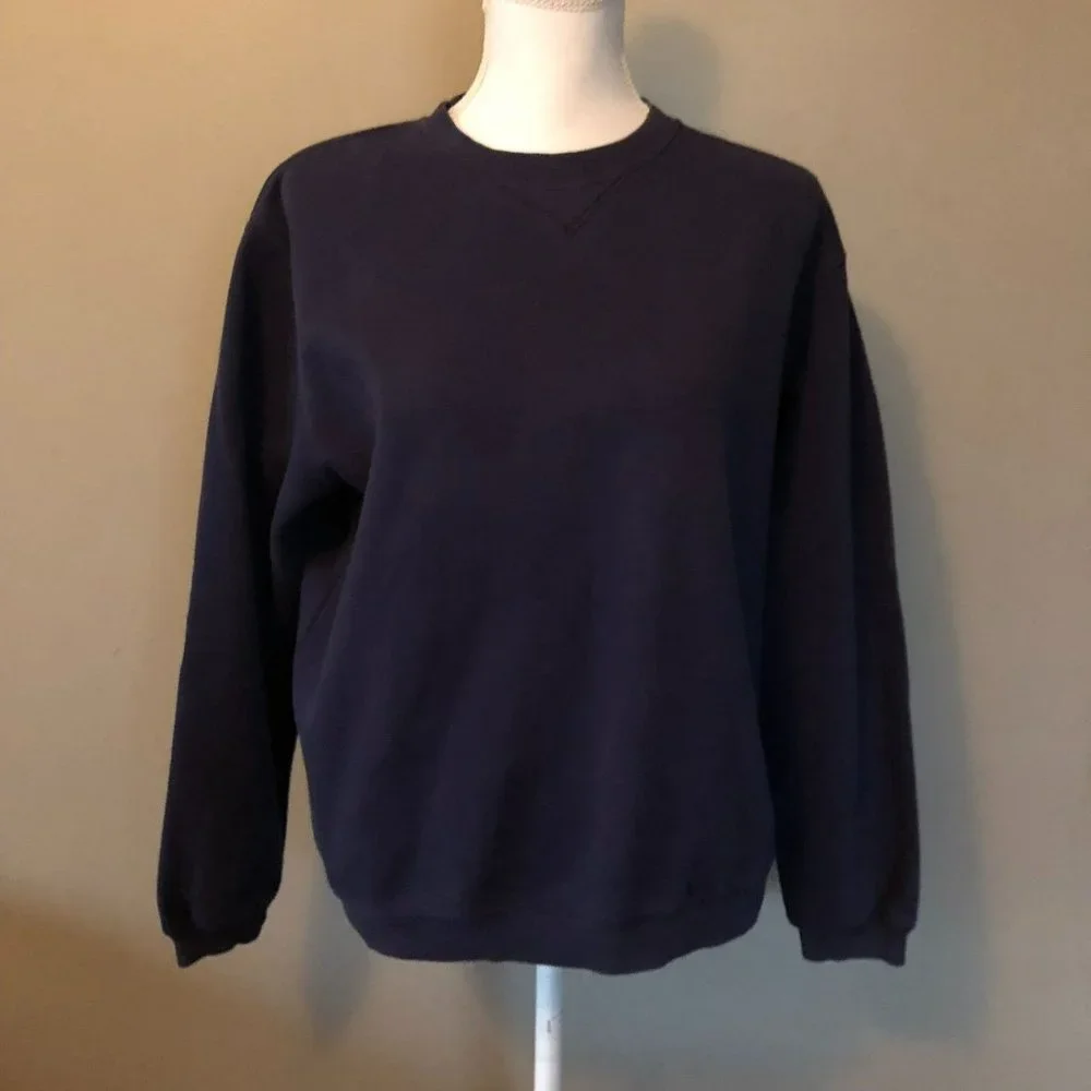 Vintage Classic Elements Sweatshirt Womens S (6-8) Used Dark Blue - Picture 3 of 14